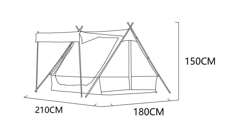 Cheap Goat Tents Light Luxury Waterproof Sunscreen Breathable Roof Tent with Independent Sunshade Shelter Canopy Multi functional Chimney Hole   